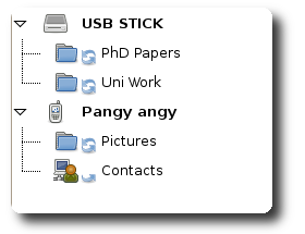 Preconfigured USB key and mobile phone discovery