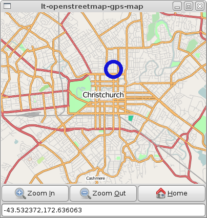 OSM GPS map widget