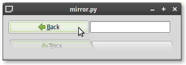 PyGTK example using client side windows